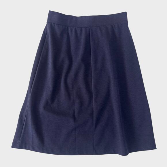 Lands' End Navy Blue Womens Medium 10-12 A Line Skirt - Picture 8 of 9